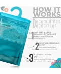 Dehumidifier Hanging Bags (Pack Of 2, Rose & Lavender)