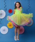 Multi Colored Fabulous Layered Dress