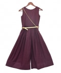 Maroon Linen Jumpsuit