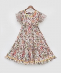 Off white Floral Print Dress