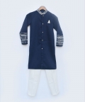 Silk Ajkan and Pant Set