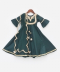 Green Silk Anarkali