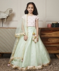 Embroidery Choli And Lehenga Dupatta Set