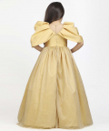 Jelly Jones Golden Puff Sleeve Gown