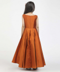 Jelly Jones Pleated Gown With Torso Leaf