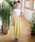 Joy Parade Maxi White And Yellow Stripes