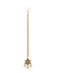 Gold Kundan flower teeka