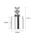 Sterling Silver Teddy Keepsake Baby Box (55 gm)