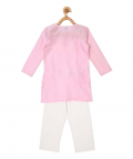 Bubble Pink Kurta Pyjama Set