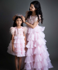 Blush Pink Furr Dress