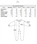 Printed Front Opening Romper With Mittens