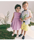 Boys Shirt With Lemon Shorts Complete With Belt