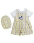 Baby Boy Romper With Hat Set