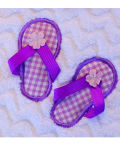 Personalised Flip-Flop Fun Purple Bath Towel - Zigzag