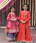 Embroidered Koti With Anarkali 