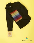 Black Square Patchwork Shirt