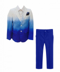 Blue Ombre Blazer Set