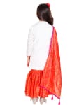 Embroided Net Kurta With Bhandhani Sharara