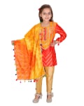 Bandhani Kurta With Straight Pant