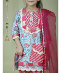 Kurta Set For Girls With Sling Bag