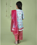 Kurta Set For Girls With Sling Bag