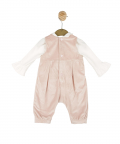 Peach Pink Dungree And Top Set