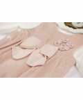 Peach Pink Dungree And Top Set