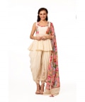 Floral Dhoti Set