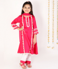Pink Shell Aline Kurta Set