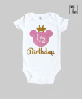 1/2 Birthday Personalised Onsie