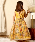 Yellow Floral Skirt And Top