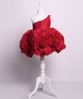 Valerie Ruby Floral Short Dress For Girls