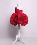 Valerie Ruby Floral Short Dress For Girls