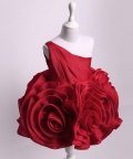 Valerie Ruby Floral Short Dress For Girls