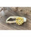 Loop Flower Elastic Hairband - Sunshine Yellow