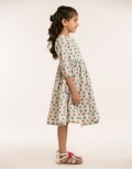 Blue and Red Crossover Long Dress