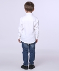 White Shirt with Leaf Embroidery