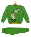 Floral Embroidered Jogger Set For Kids 
