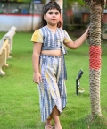 Girls Shibori Plazzo Top Set