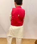 Hand Embroidered Kurta Pyjama Jacket Set
