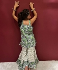 Hand Block Cotton Sharara Kurta Set