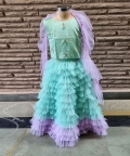 Minty Frill Lehenga Set