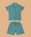 Resort Collar Shirt & Resort Short Sea Weed For Girl & Boy