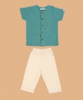 Resort 3/4Th Placket Kurta Shirt With Resort Pant