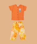 Resort 3/4Th Placket Kurta Shirt With Resort Pant