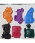 Jumbo Vehicles Set Of 6 Crayons