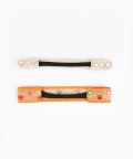 Yellow and off white Mirrorwork Tapestry Headband Set