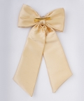 Beaded Beauty Satin Bow Hairclip - Floral Clusters