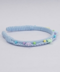Blue Acrylic Hairband with Acrylic Beads and Colorful Pearl 