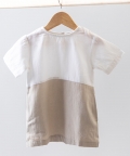 White Goat Block Dress